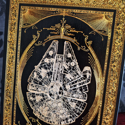 Millennium Falcon - Star Wars Medium Black & Gold & Silver Pigment