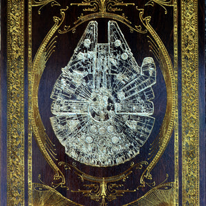 Millennium Falcon Dye wood Gold Filling - Medium