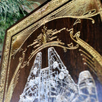 Load image into Gallery viewer, Millennium Falcon Dye wood Gold Filling - Medium
