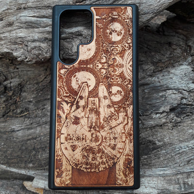 Intergalactic Ship I Star Wars - Wood Phone Case Star Wars engraved wood phone case