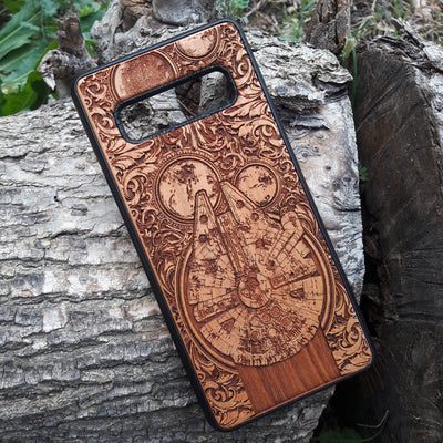 Intergalactic Ship II Star Wars  - Wood Phone Case Star Wars engraved wood phone case