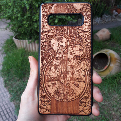 Intergalactic Ship II Star Wars  - Wood Phone Case Star Wars engraved wood phone case