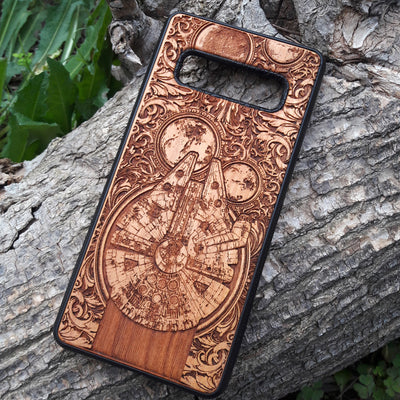 Intergalactic Ship II Star Wars  - Wood Phone Case Star Wars engraved wood phone case