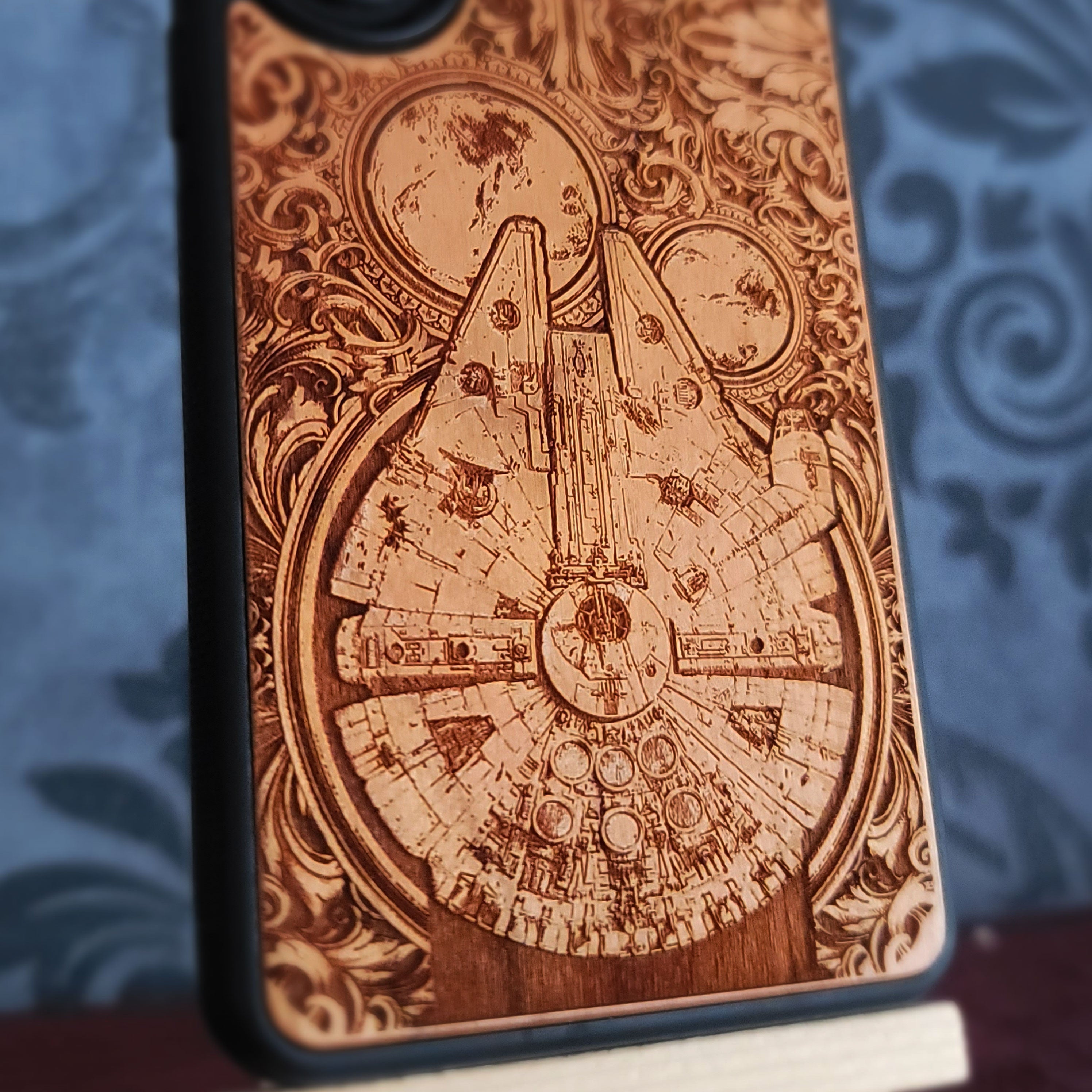 Nave Intergaláctica II Star Wars - Funda de madera para teléfono