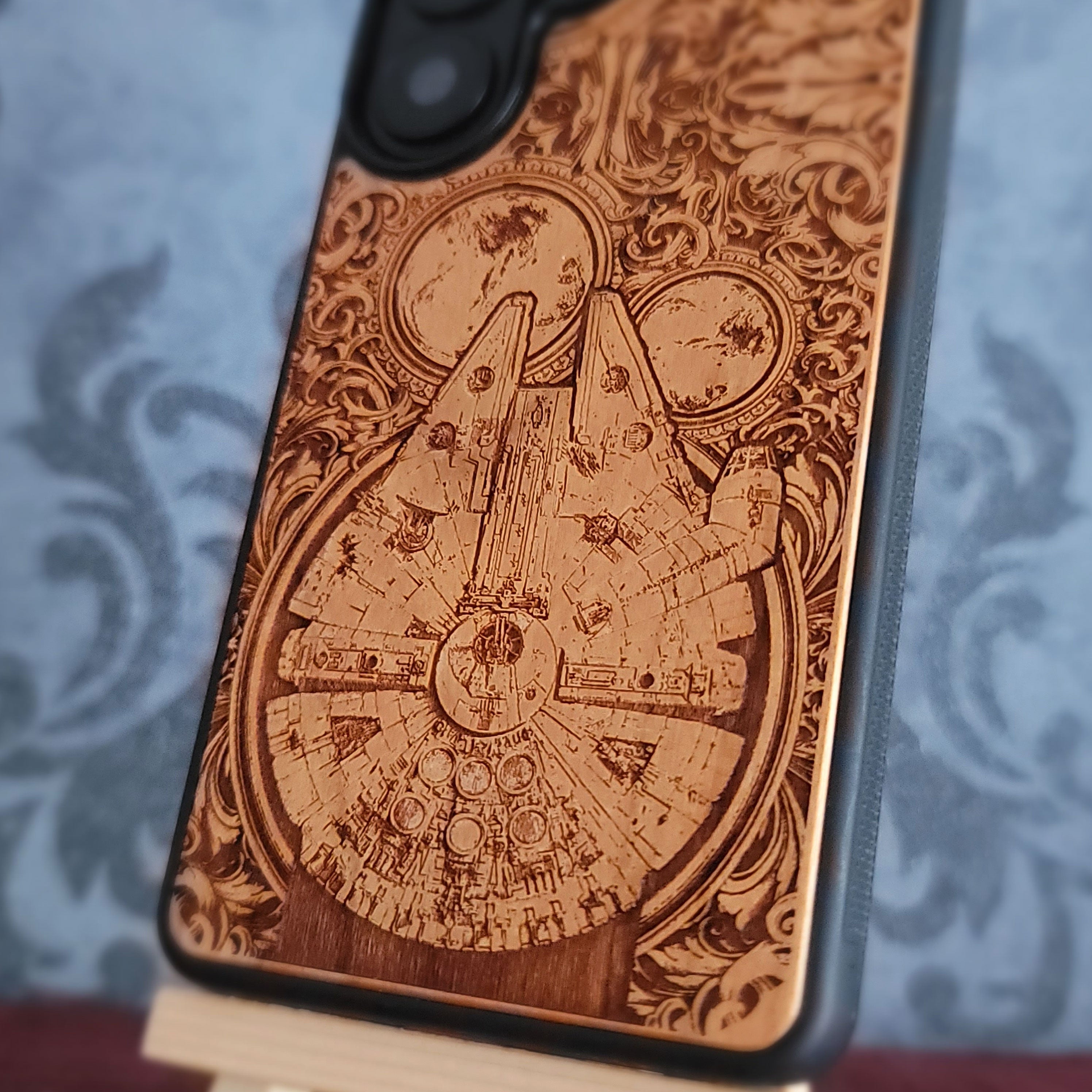 Nave Intergaláctica II Star Wars - Funda de madera para teléfono