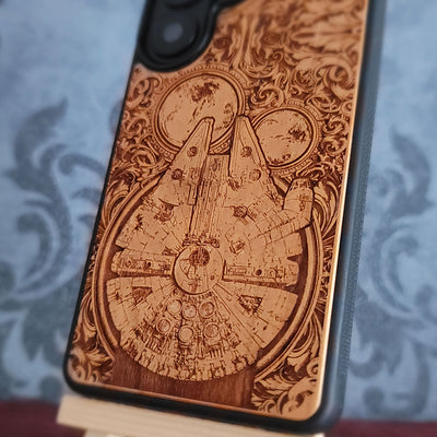 Nave Intergaláctica II Star Wars - Funda de madera para teléfono