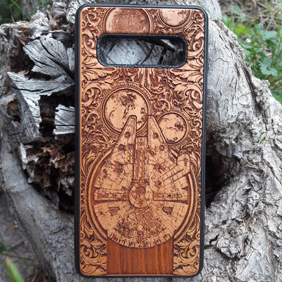 Intergalactic Ship II Star Wars  - Wood Phone Case Star Wars engraved wood phone case