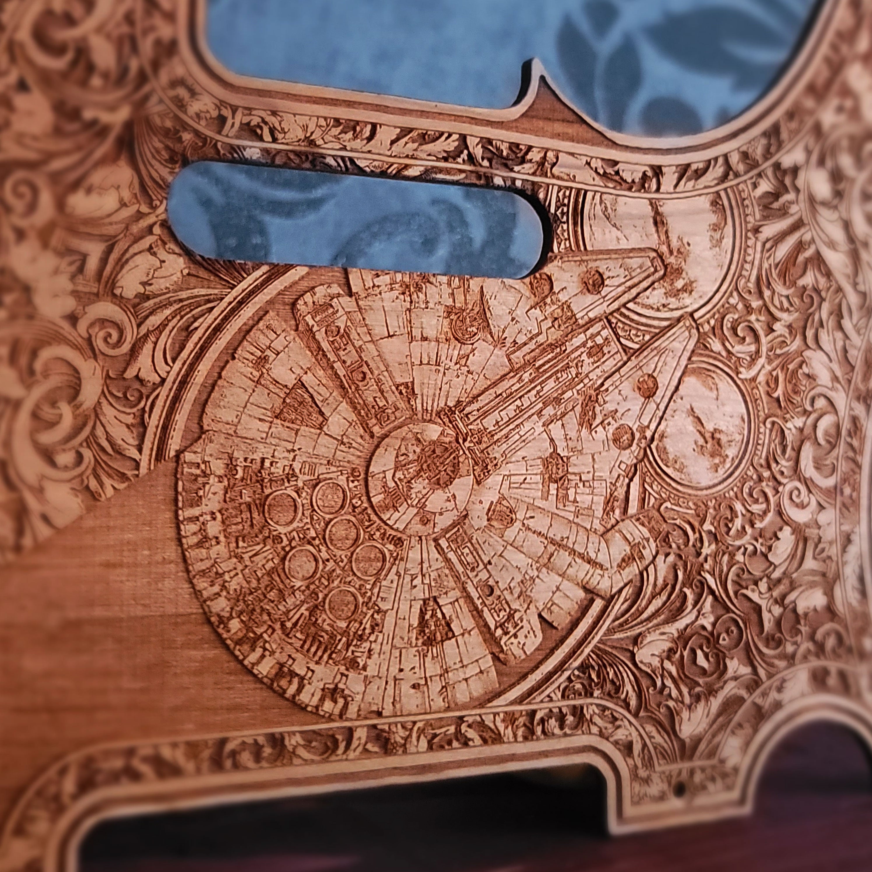 wood Telecaster pickguard,