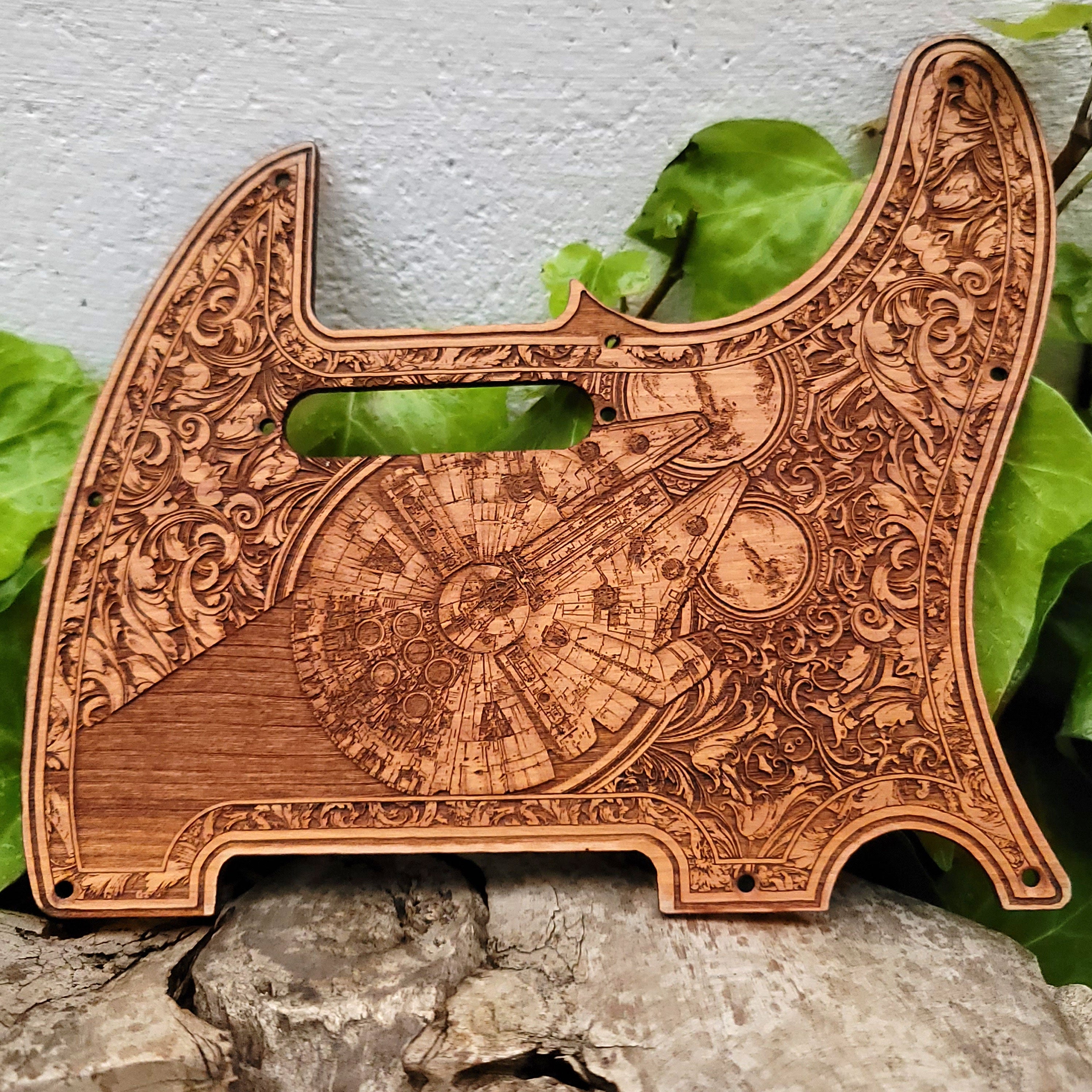 Telecaster Wood Pickguard - Millennium Falcon