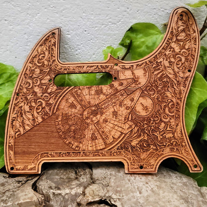 Telecaster Wood Pickguard - Millennium Falcon