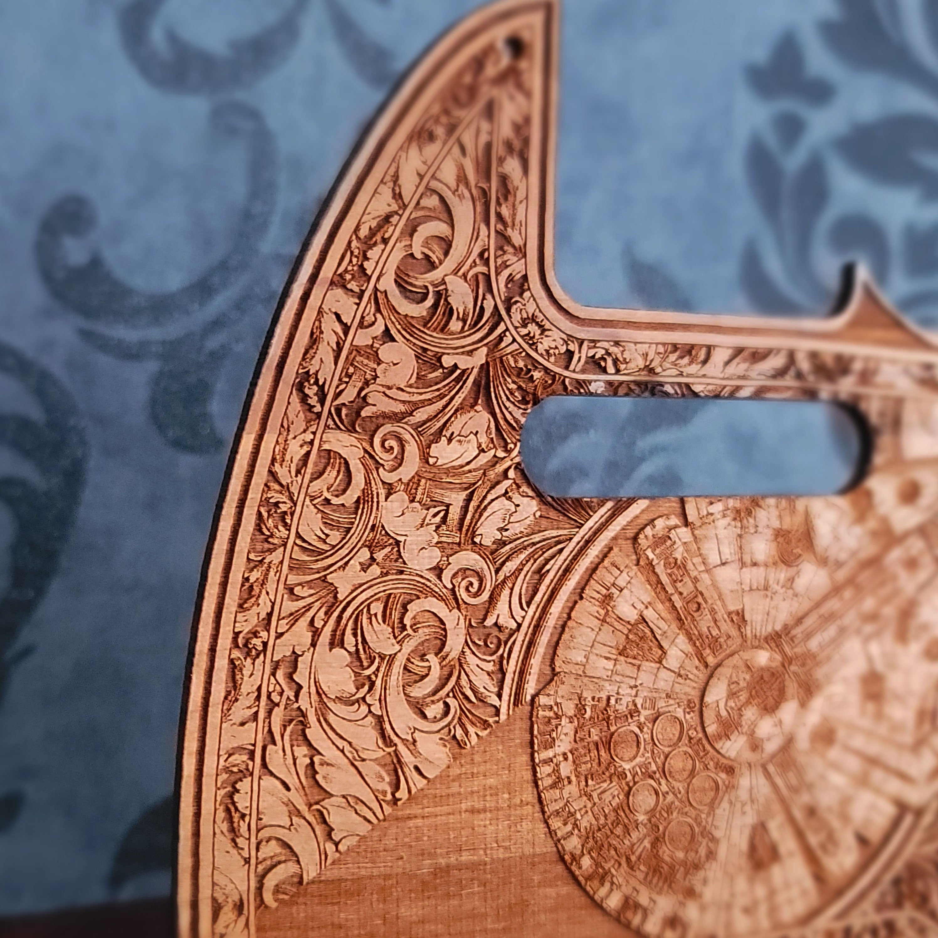 Golpeador de madera para Telecaster - Lado de calavera humana