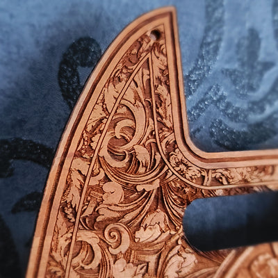Golpeador de madera para Telecaster - Lado de calavera humana