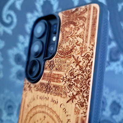 Funda de madera para teléfono - Diseño de símbolo personalizado XI
