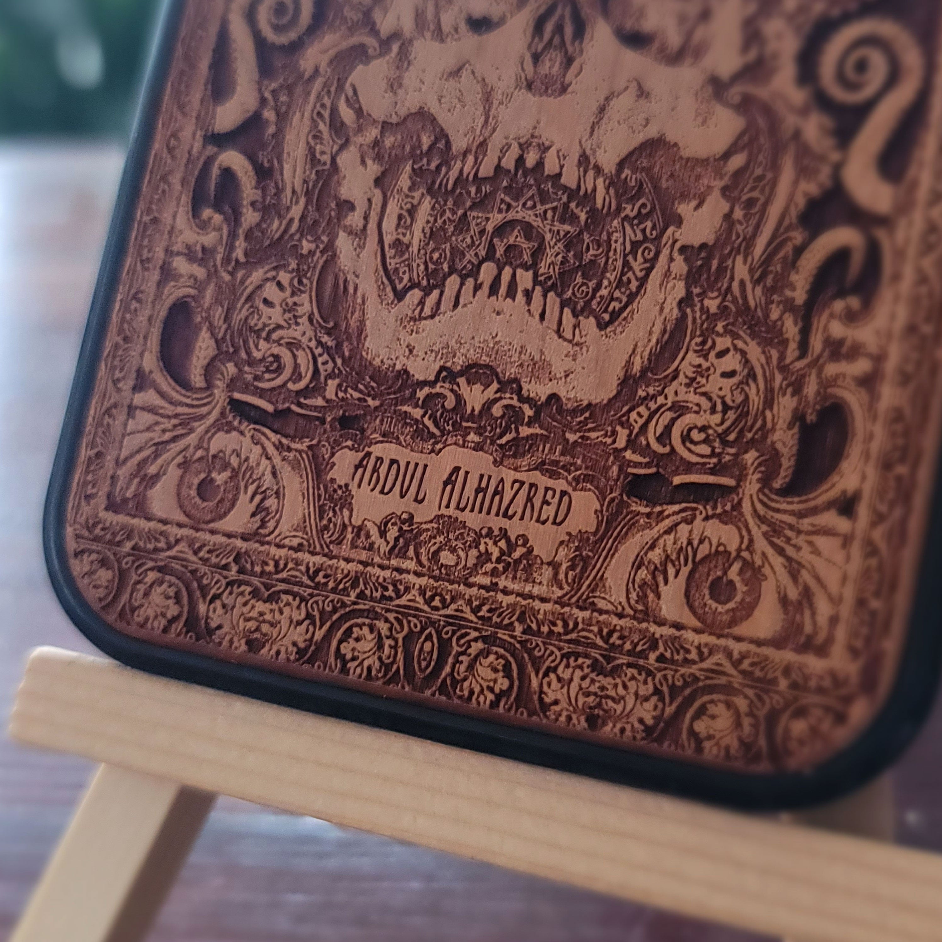 Necronomicon Wood Phone Case