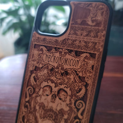 Necronomicon Wood Phone Case