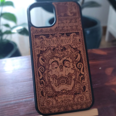 Necronomicon Wood Phone Case