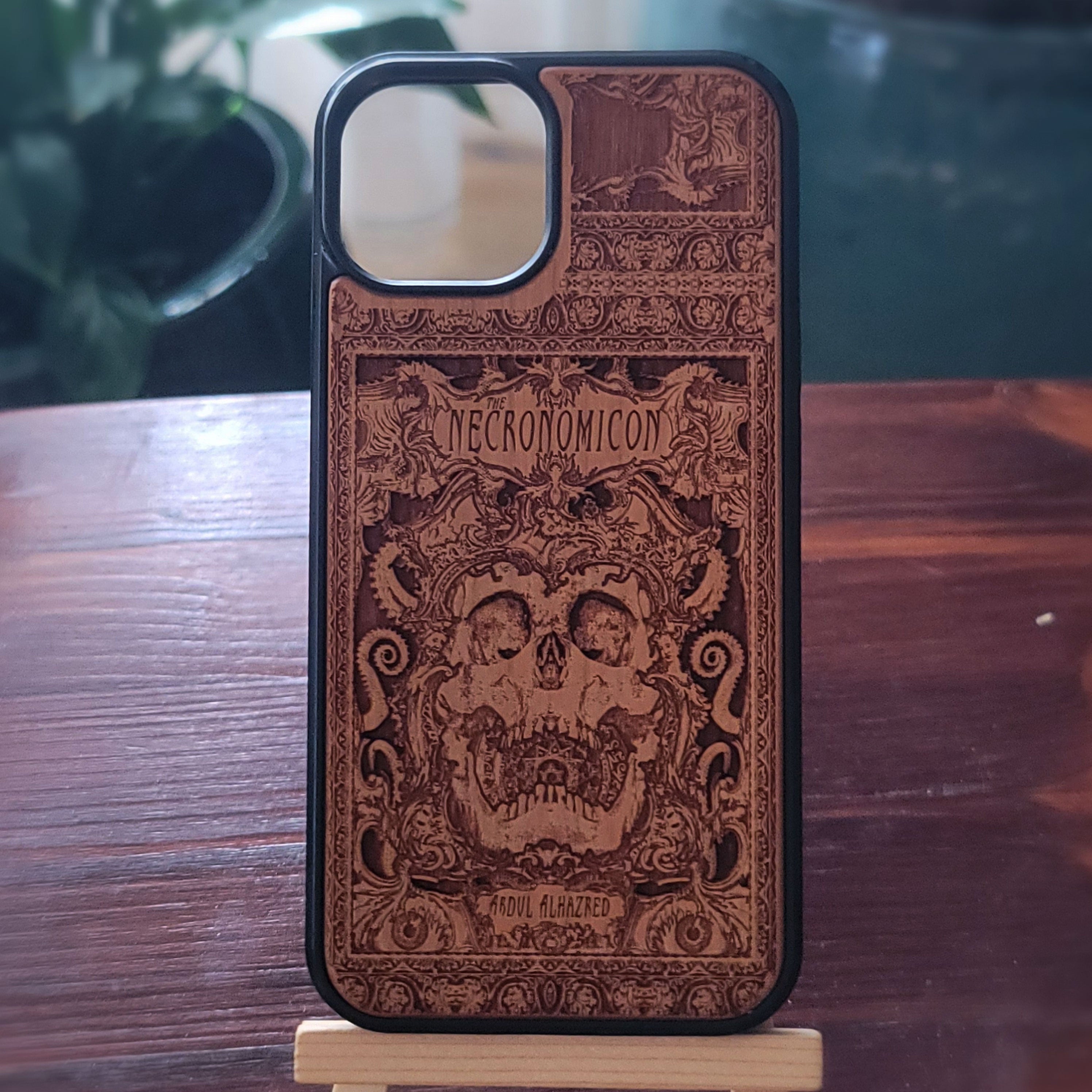 Necronomicon Wood Phone Case