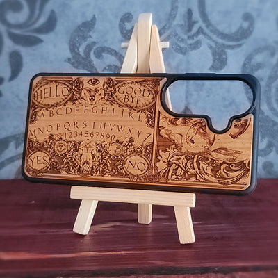 Ouija-Brett - Handyhülle aus Holz