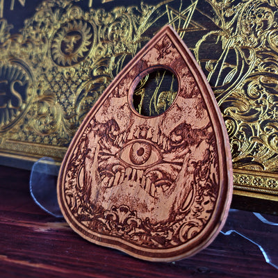 Ouija Board Walnut Stain & Gold - Large