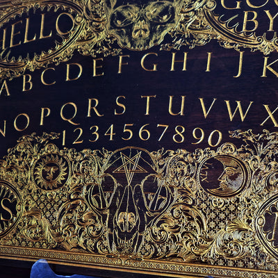 Ouija Board Walnut Stain & Gold - Large