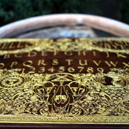 Ouija Tablet  stained and gold filled - Medium