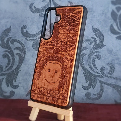 The Owl wood phone case