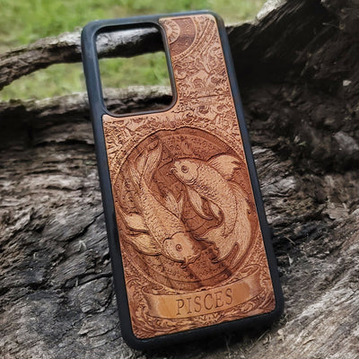 Pisces astrological wood cover perfect for spiritual gift ideas