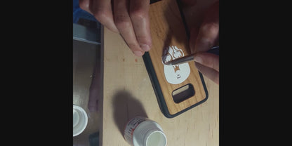 Jerusalem Cross - Wood Phone Case Hand Painted