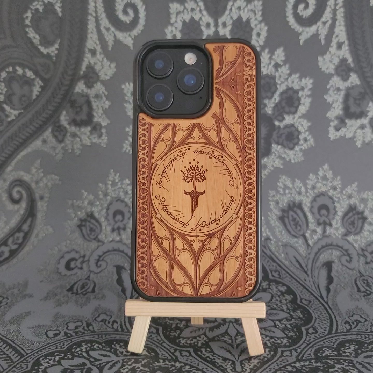 Holz-Telefonhülle - Benutzerdefiniertes Symbol XIII