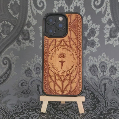 Holz-Telefonhülle - Benutzerdefiniertes Symbol XIII