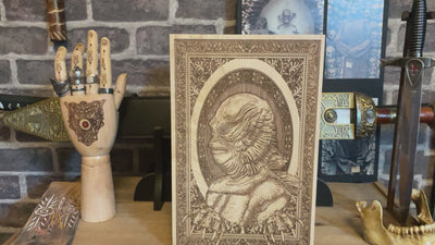 Horror memorabilia wall art – Creature from the Black Lagoon tribute