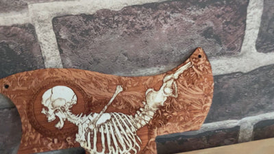 Epiphone SG Special Schlagbrett – Stumble Skeleton, handbemalt