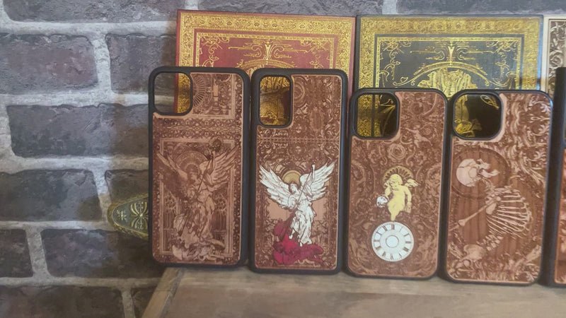 Enterprise NX-01 laser engraved wood phone case Galaxy S24