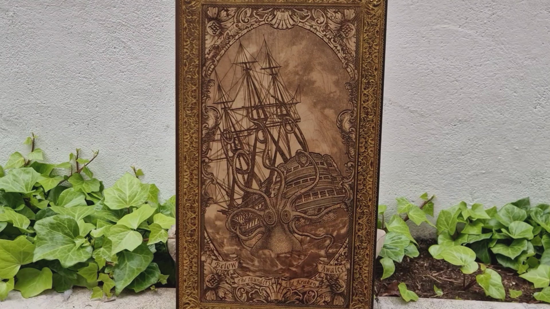 Release The Kraken - Limited Edition Extra Large Walnut Stained