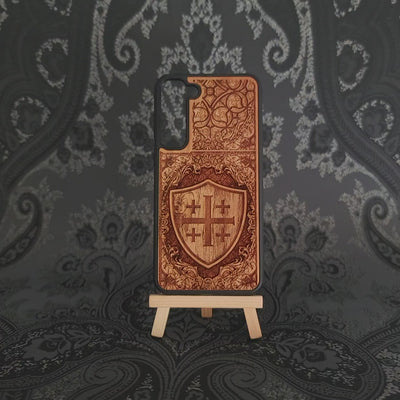 Jerusalem Cross - Wood Phone Case