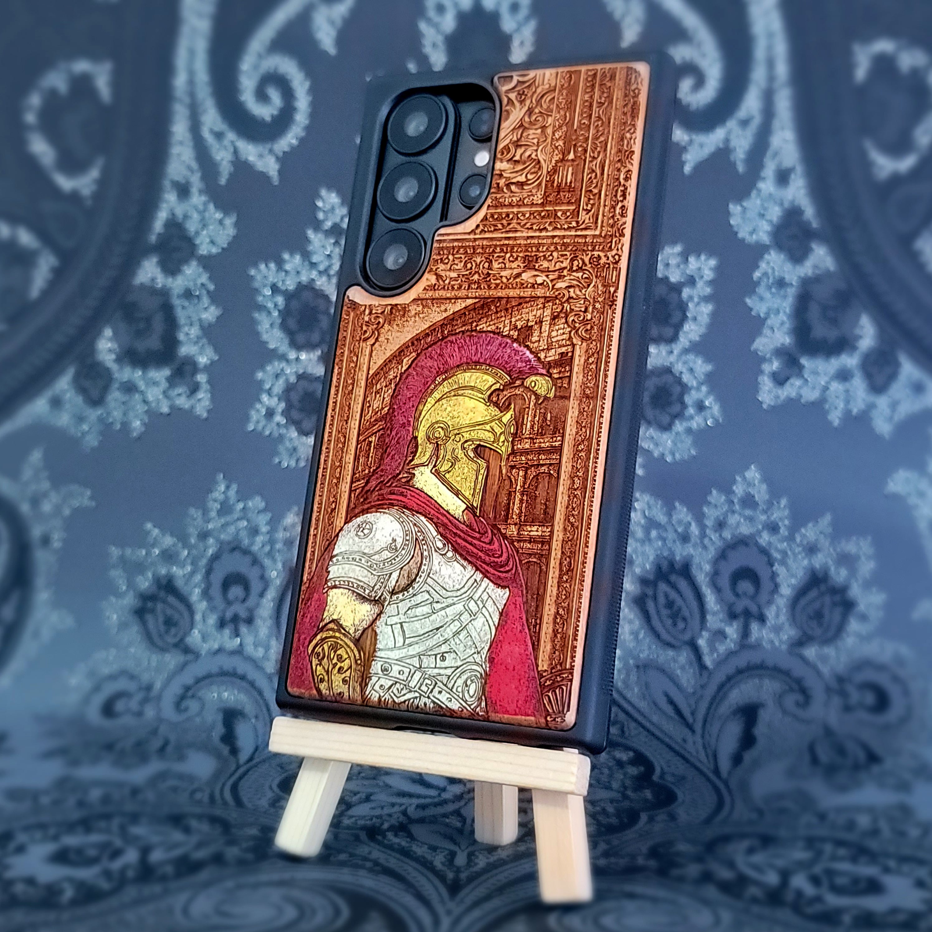 Centurion Soldier - Handyhülle aus Holz - Bemalt 