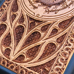 Load image into Gallery viewer, iPhone &amp; Samsung Galaxy Wood Phone Case - LOTR Sauron Eye Gothic Pattern
