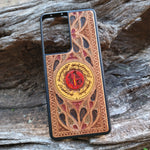 Load image into Gallery viewer, iPhone &amp; Samsung Galaxy Wood Phone Case -  Sauron Eye Gothic Pattern Hand Painted
