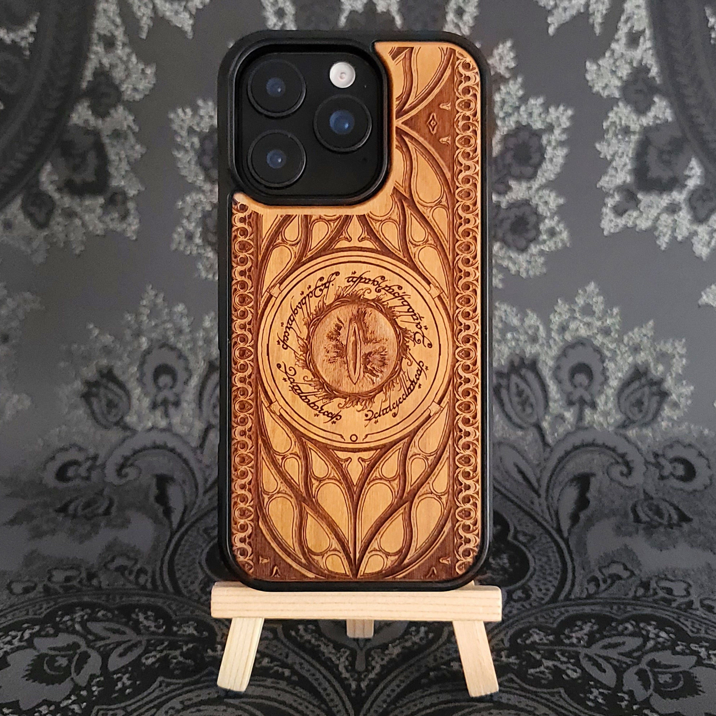 Handyhülle aus Holz - Individuelles Symboldesign XVIII