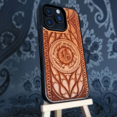 Handyhülle aus Holz - Individuelles Symboldesign XVIII