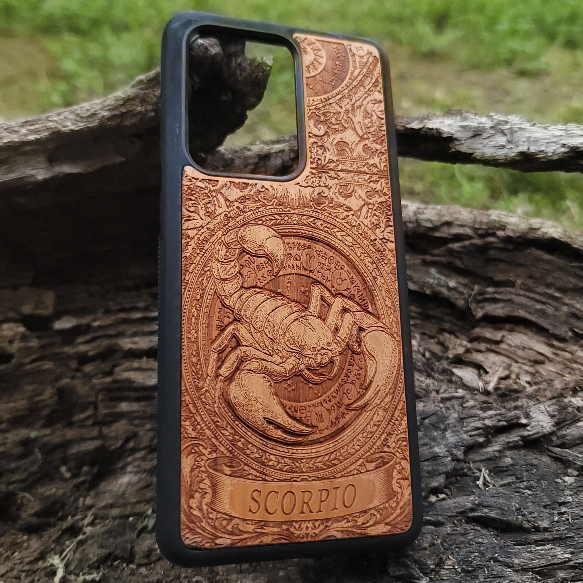 Artisan-crafted phone case for Scorpio zodiac sign fans