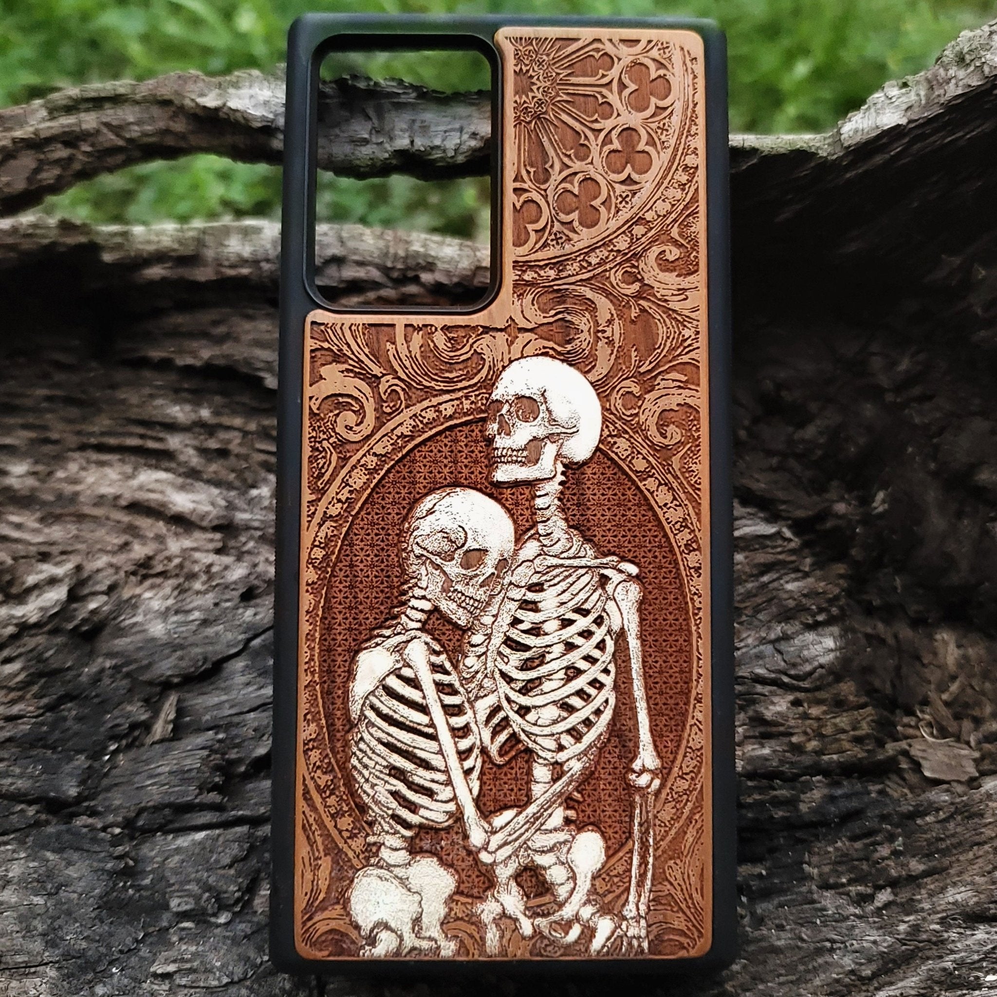 Color skeleton couple hug phone case iPhone  Galaxy S