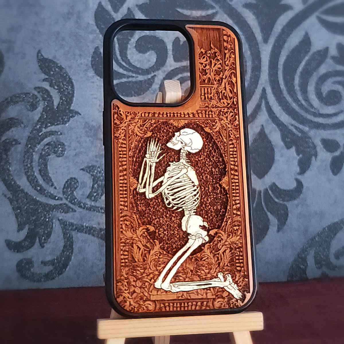 Pray - Wood Phone Case - Hand Painted
