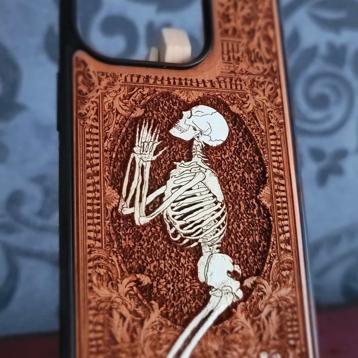 Pray - Wood Phone Case - Hand Painted