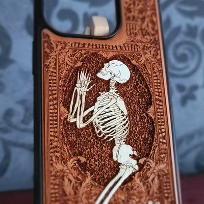 Pray - Wood Phone Case - Hand Painted