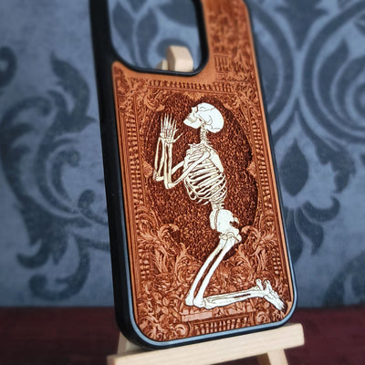 Pray - Wood Phone Case - Hand Painted