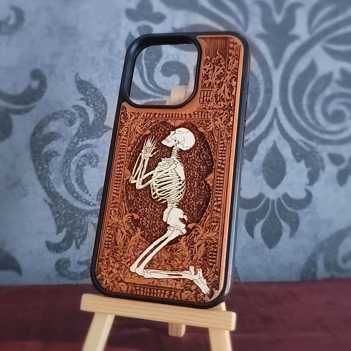 Pray - Wood Phone Case - Hand Painted