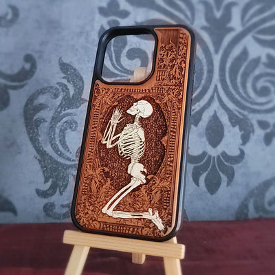 Pray - Wood Phone Case - Hand Painted