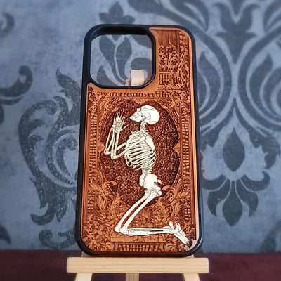Pray - Wood Phone Case - Hand Painted