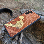 Load image into Gallery viewer, iPhone &amp; Samsung Galaxy Wood Phone Case - Skeleton &quot;Stumble&quot; Hand Painted
